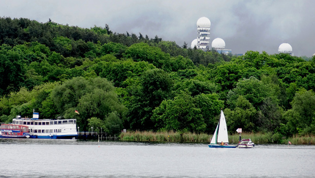 die Havel hinab in Richtung Wannsee